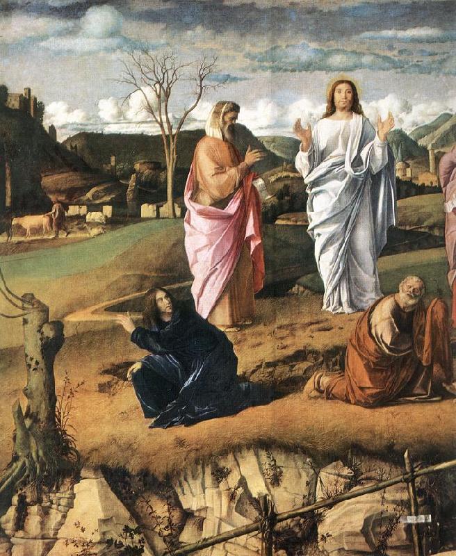 BELLINI, Giovanni Transfiguration of Christ (detail) 2